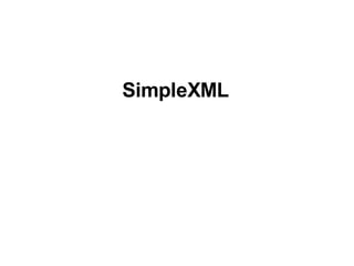 SimpleXML 