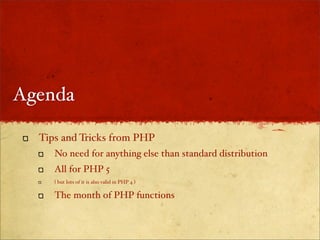 PHP tips and tricks | PDF
