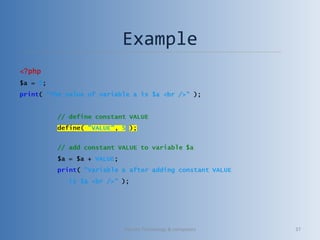 Example
Vibrant Technology & computers 37
 