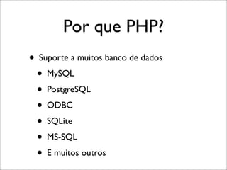 PHP - Uma Pequena Introducao