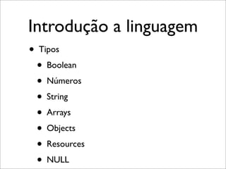 PHP - Uma Pequena Introducao