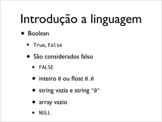 PHP - Uma Pequena Introducao