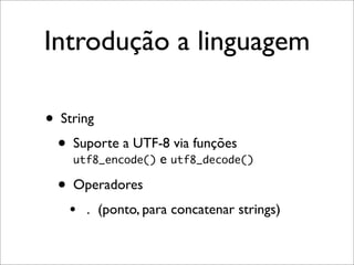 PHP - Uma Pequena Introducao