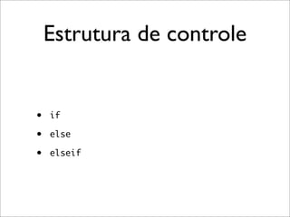 PHP - Uma Pequena Introducao