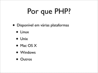 PHP - Uma Pequena Introducao