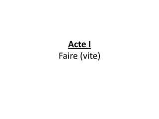 Acte IFaire (vite)