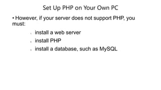 Php unit i | PPTX