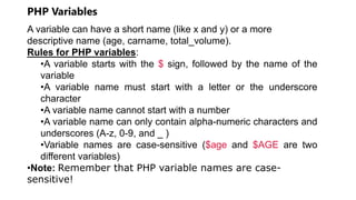 Php unit i | PPTX