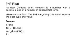 Php unit i | PPTX