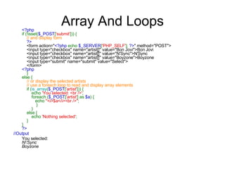 Php Using Arrays | PPT