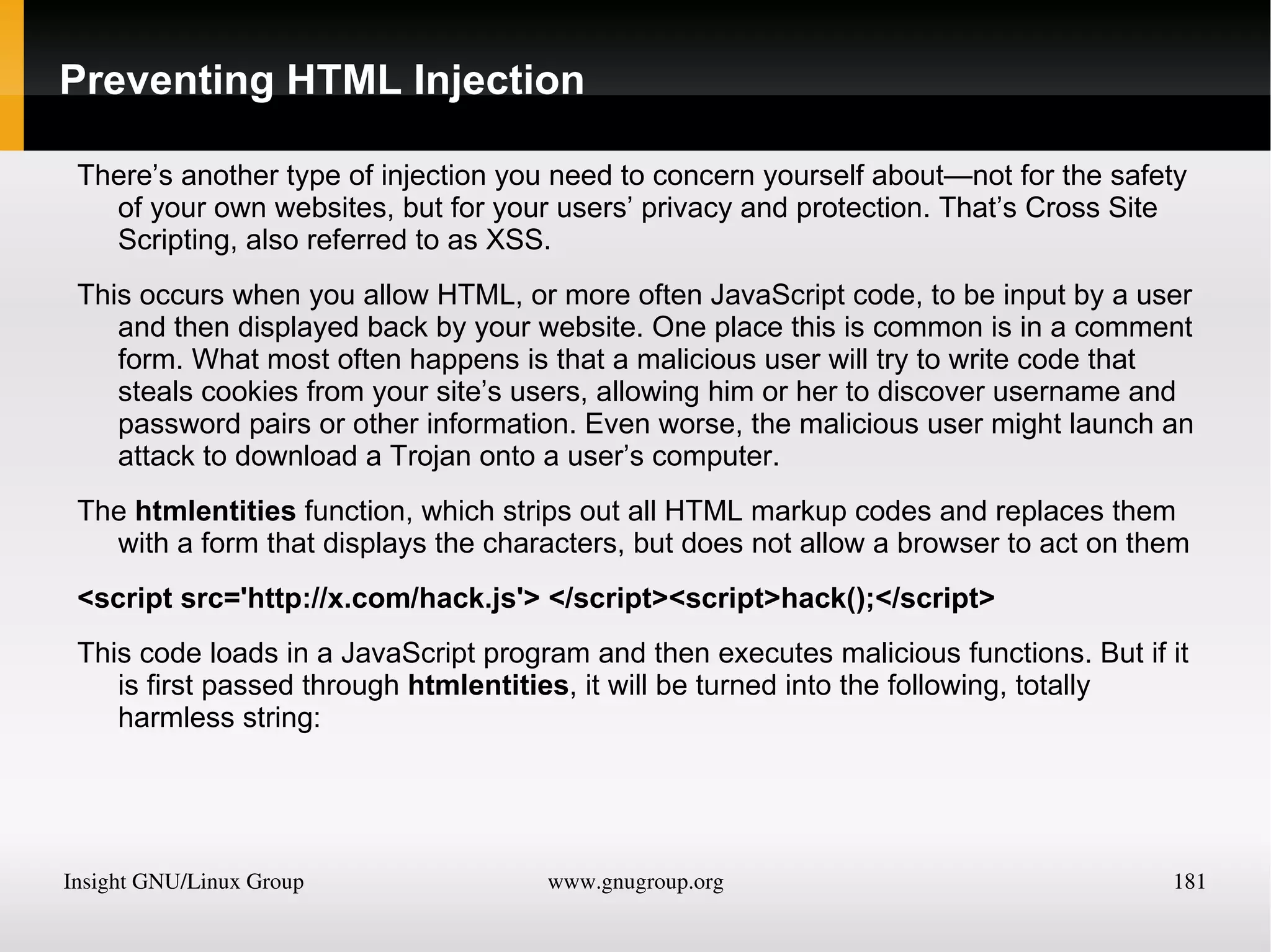 if ($month == &quot;March&quot;) echo &quot;It's springtime&quot;; 