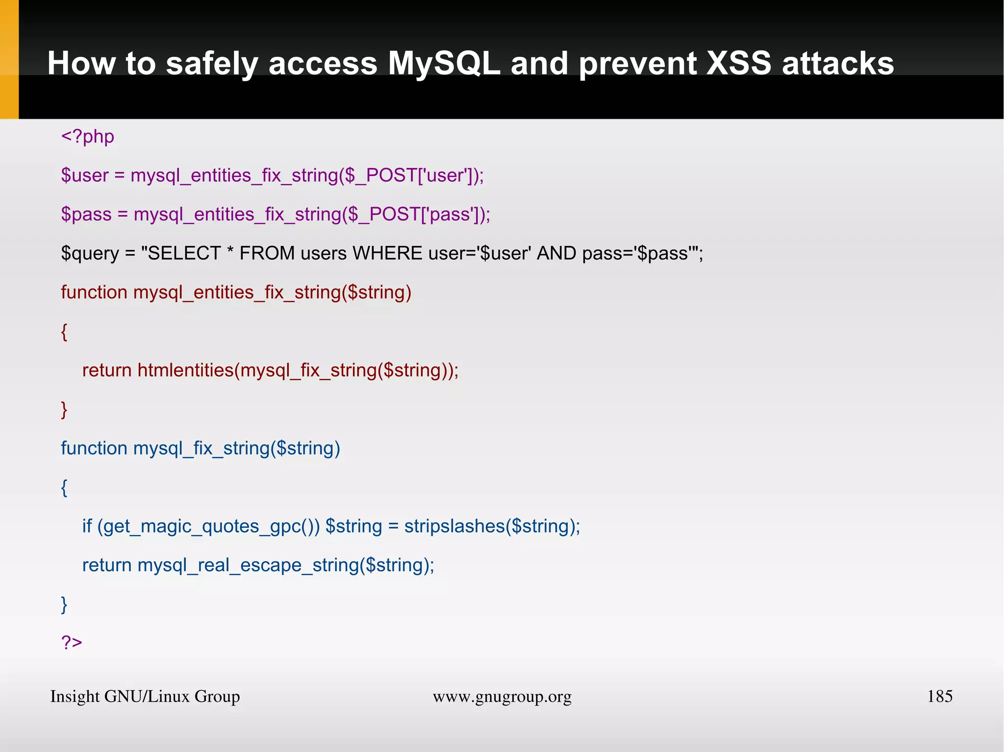 The inequality and not identical operators 
