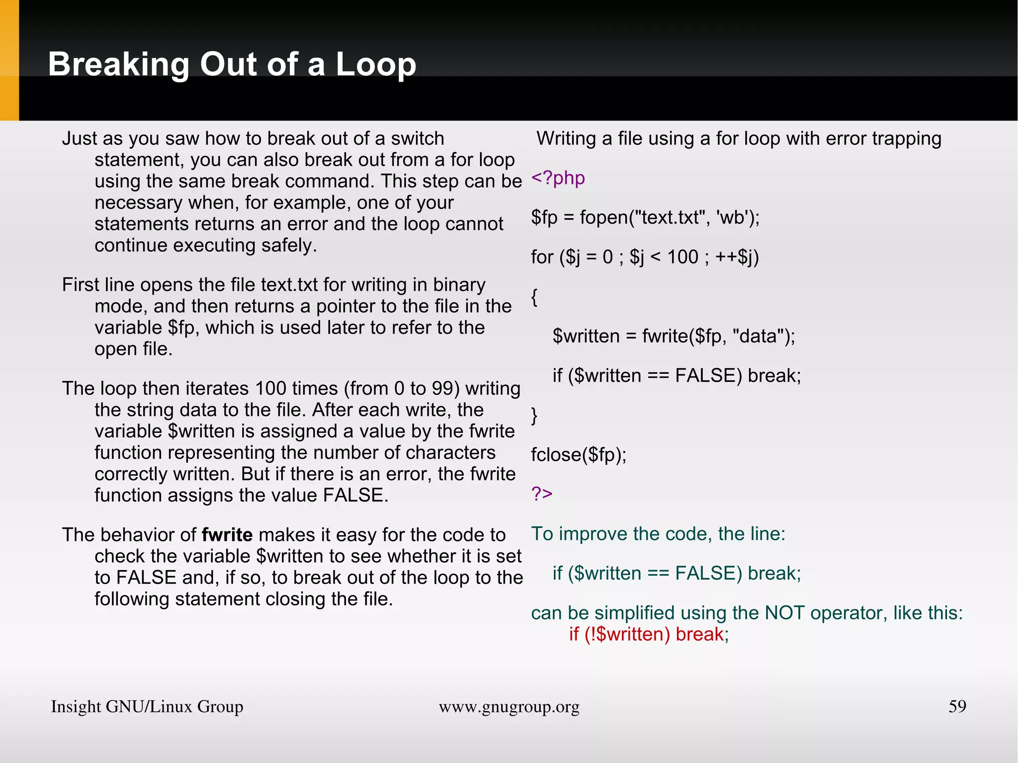 In this case, if $bulletin contains a news bulletin and $newsflash has a news flash, the command appends the news flash to the news bulletin so that $bulletin now comprises both strings of text. 