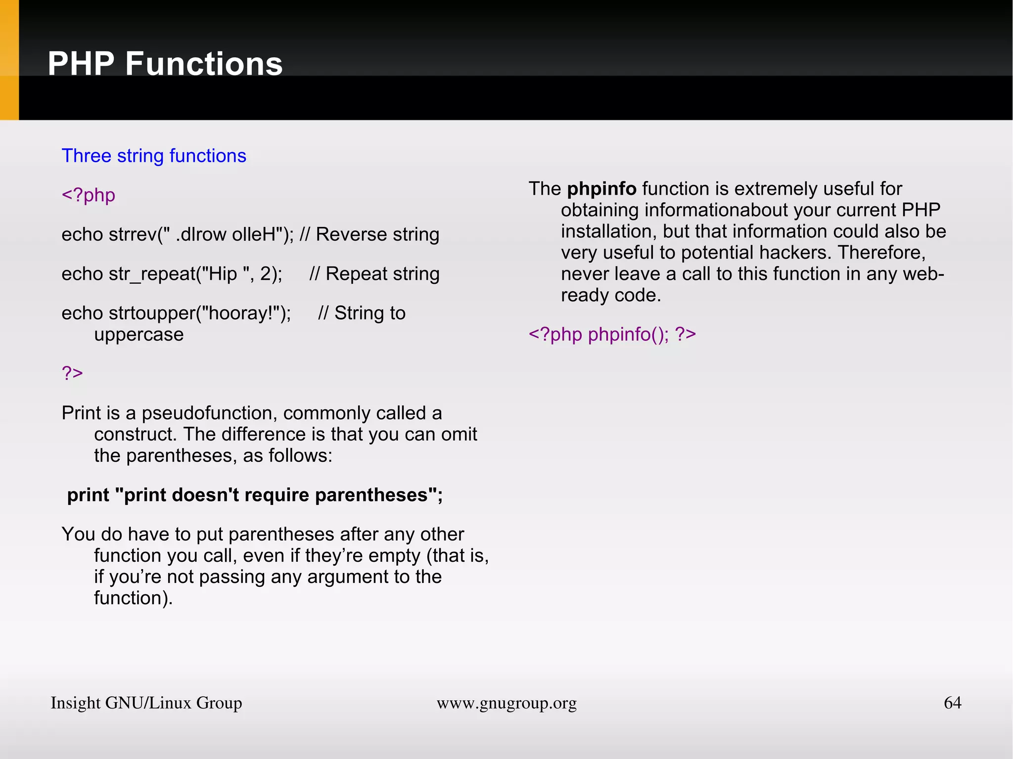 $text = 'My sister\'s car is a Ford'; 