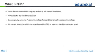 PHP and MySQL : Server Side Scripting For Web Development | PDF