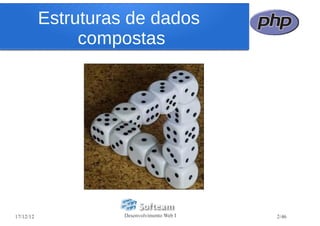 Estruturas de dados
                compostas




17/12/12             Desenvolvimento Web I   2/46
 