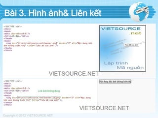Bài 3. Hình ảnh& Liên kết

 