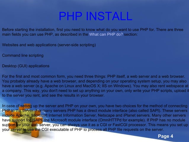 Php | PPT