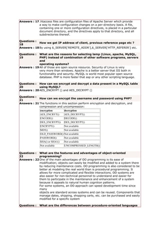 100 PHP question and answer | DOCX