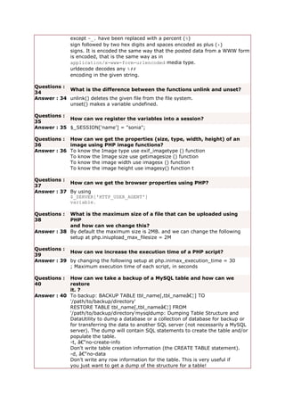 100 PHP question and answer | DOCX