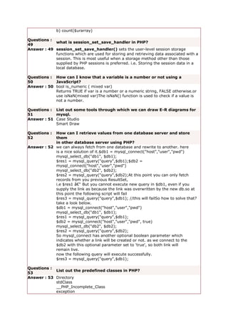 100 PHP question and answer | DOCX