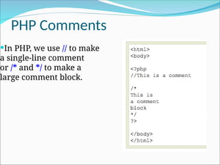 PHP is a recursive acronym for “PHP: Hypertext Preprocessor | PPT