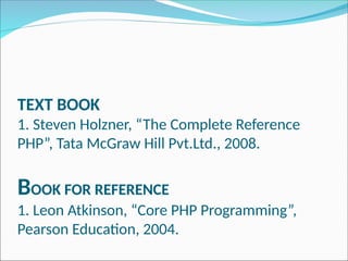 PHP is a recursive acronym for “PHP: Hypertext Preprocessor | PPT
