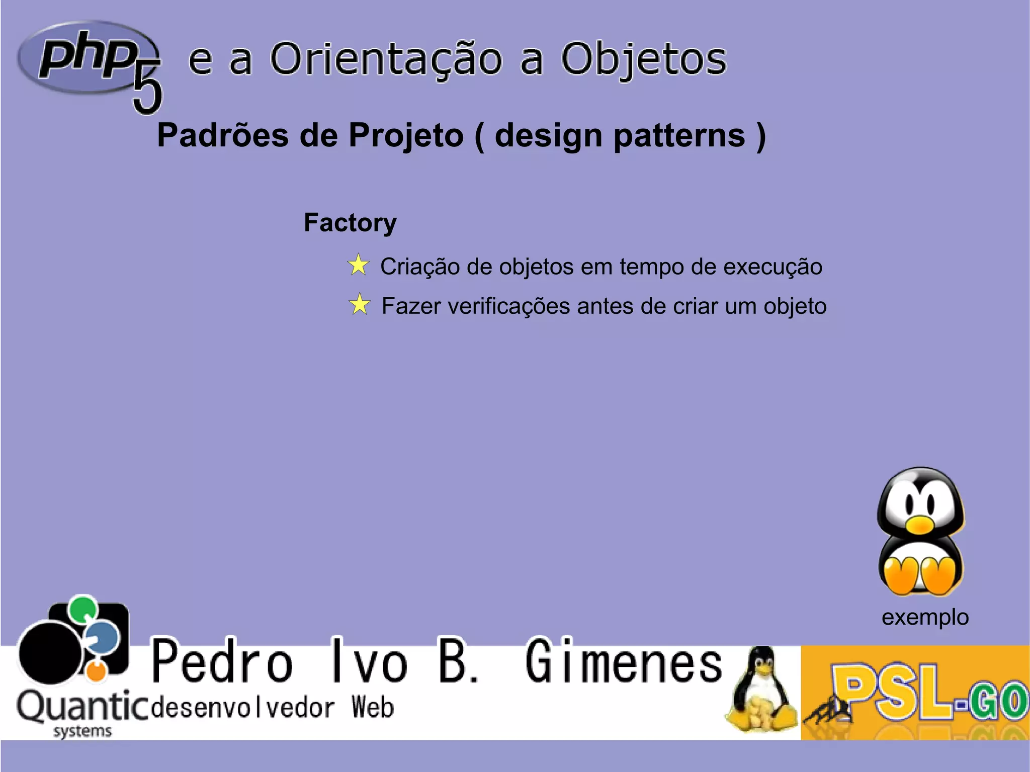 Php5 e a orientação a objetos