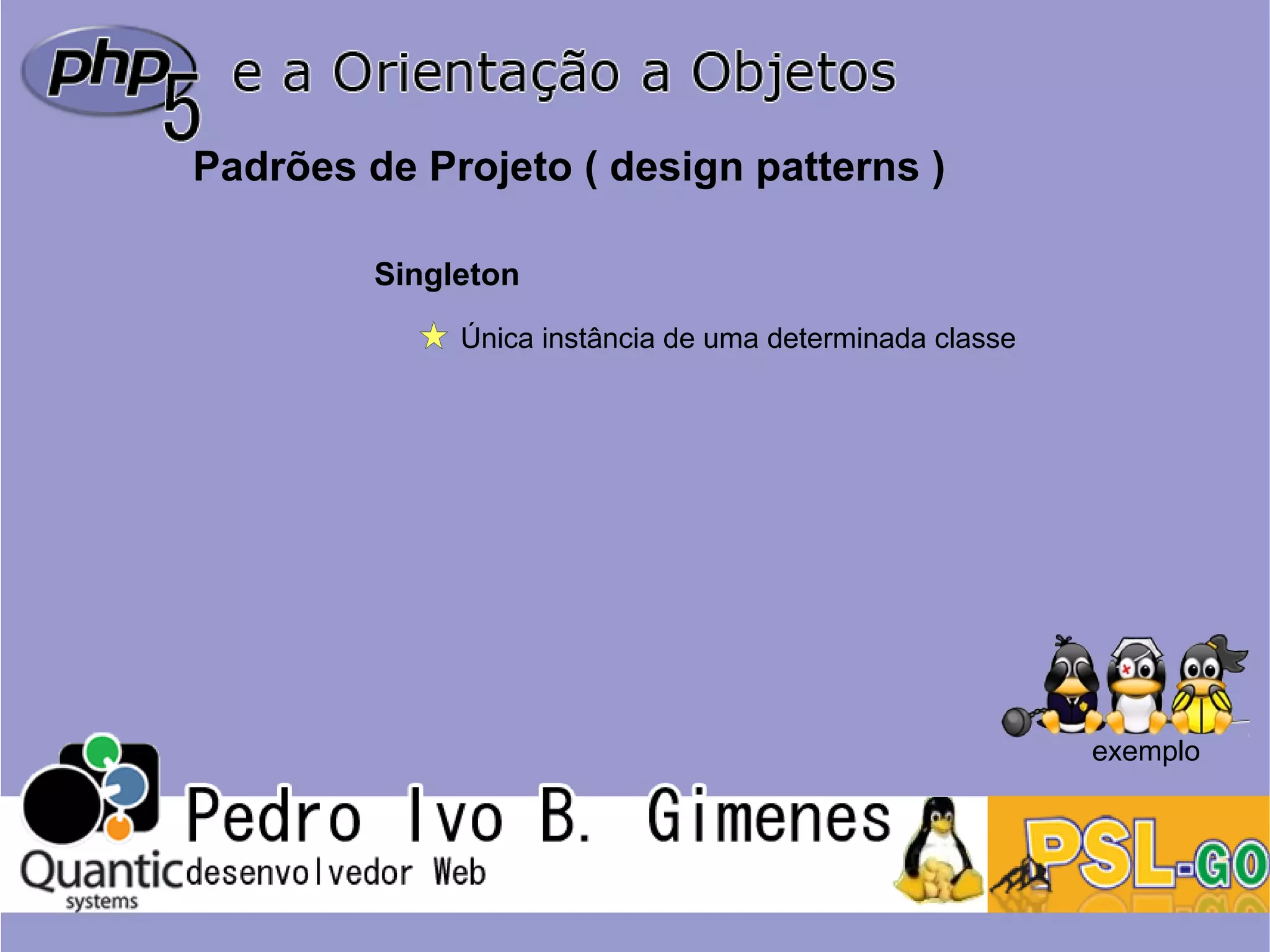 Php5 e a orientação a objetos