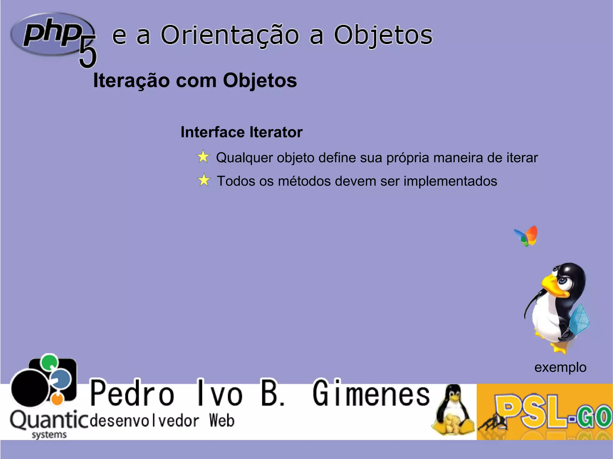 Php5 e a orientação a objetos