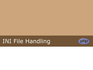 INI File Handling