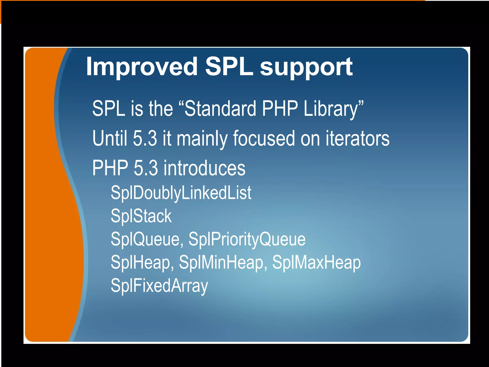 Accessing the same Namespace For usage in strings use the magic  __NAMESPACE__  constant. call_user_func (   array( __NAMESPACE__ . '\some_class' ,   'method' ),   $param1 ,  $param2 ,  $param3 ); For accessing elements of the same namespace use “ namespace ” return new namespace\ some_class (); 