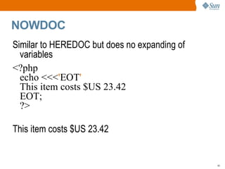 A closer look var_dump ( $callback ); object(Closure)#1 (0) { } Anonymous Functions/Closures are implemented as Objects of the type “Closure” 