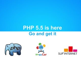 PHP 5.5 is here
Go and get it
 