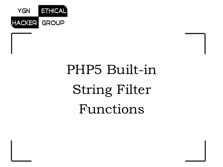 php filter string
