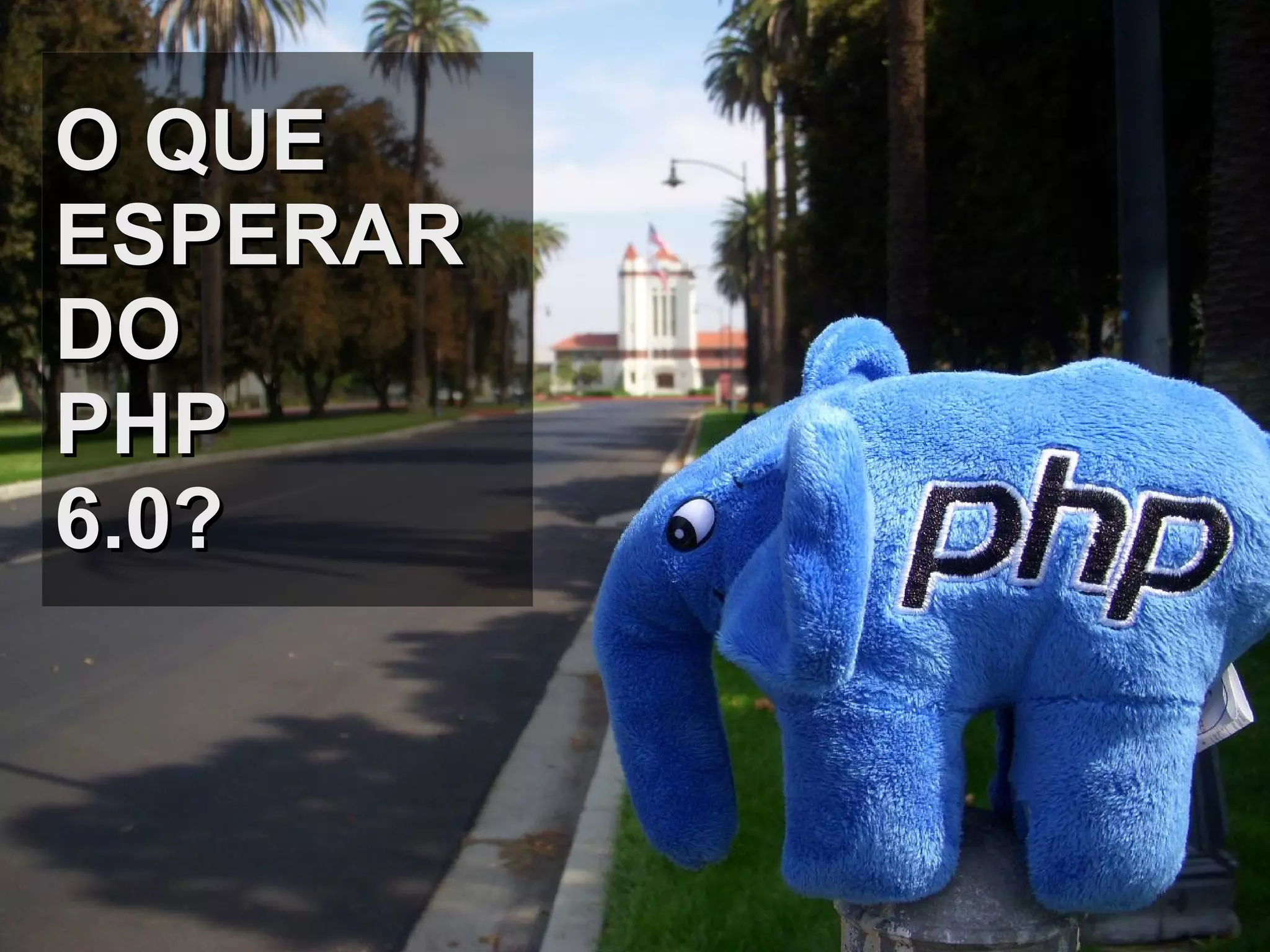 O QUE ESPERAR DO PHP  6.0? 