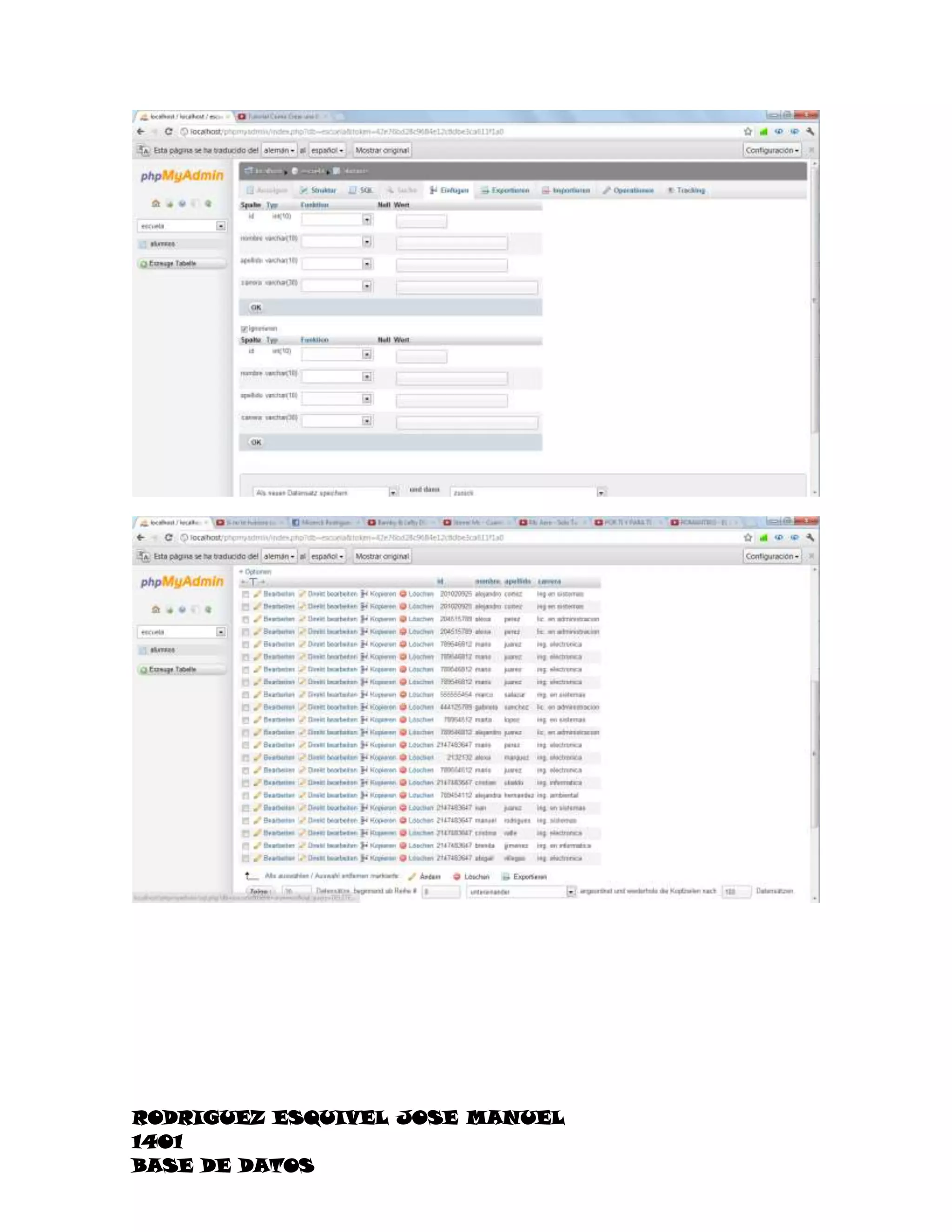 RODRIGUEZ ESQUIVEL JOSE MANUEL
1401
BASE DE DATOS
 