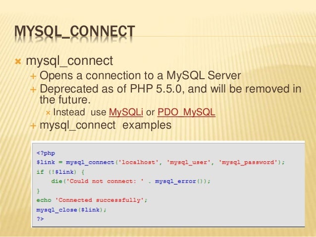 Php And Database Functionality