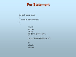 Php and MySQL | PPT
