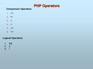 Php and MySQL | PPT