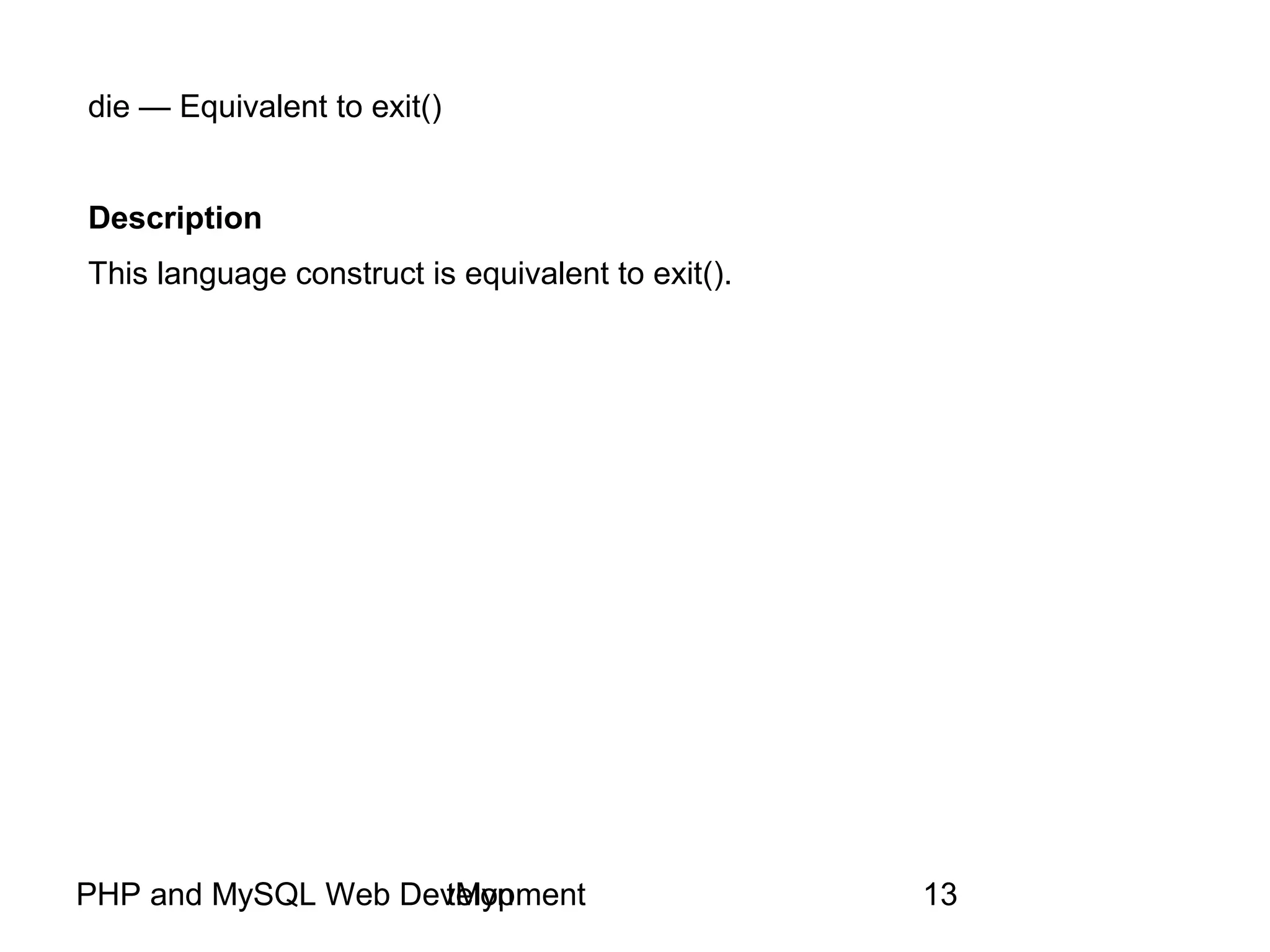Php and MySQL Web Development | PPT