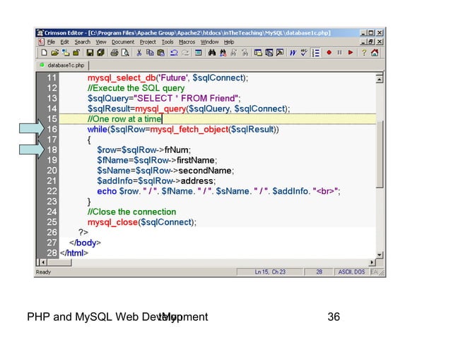 Php and MySQL Web Development | PPT