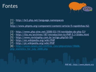 Novidades do PHP 5.3 e 6