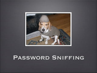 Password Sniffing
 