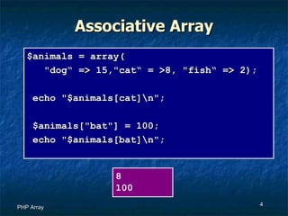 Php array | PPT