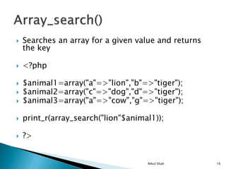 Php array | PPT