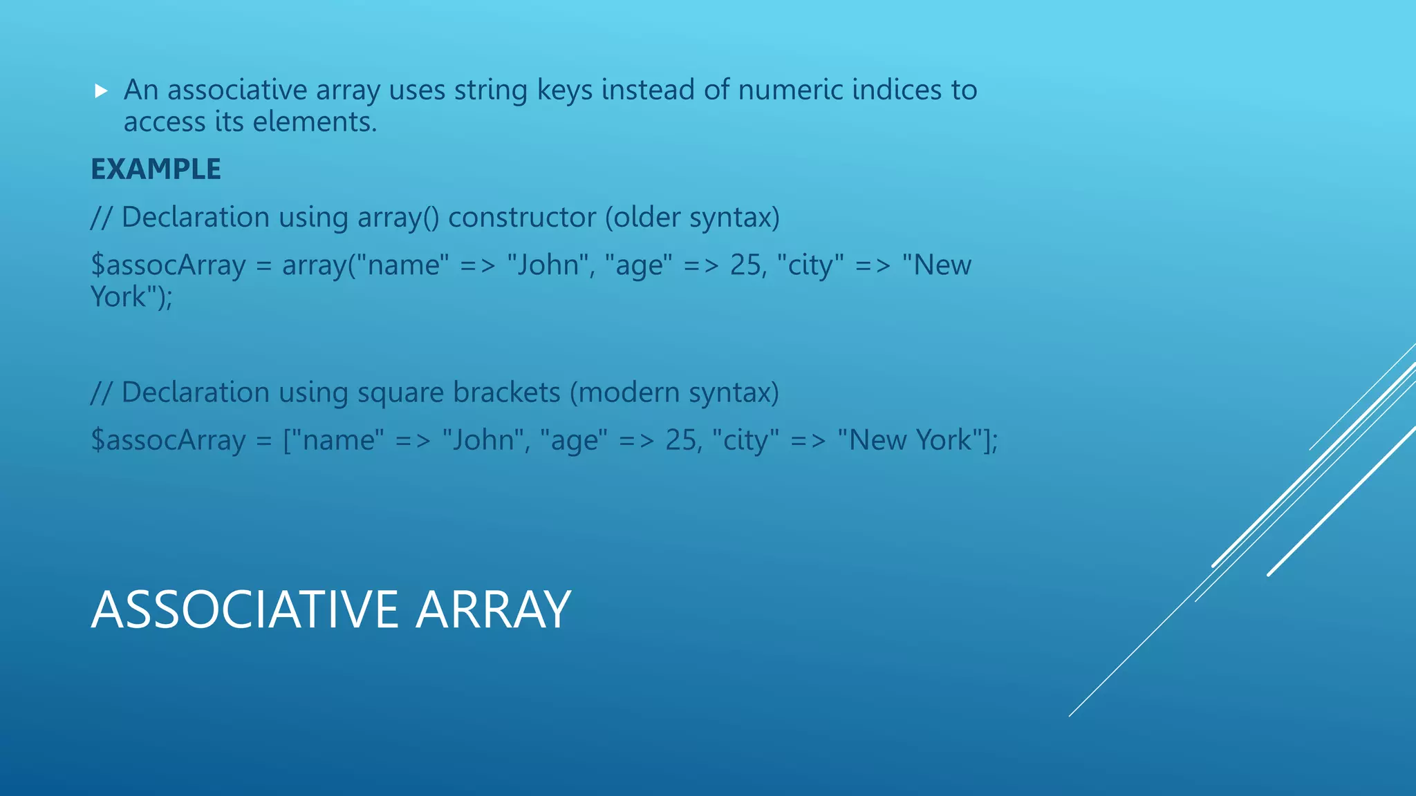 Php Arrays Introduction Ppt Php Arrays Introduction Ppt