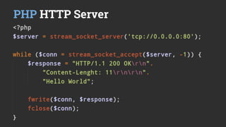PHP HTTP Server
 