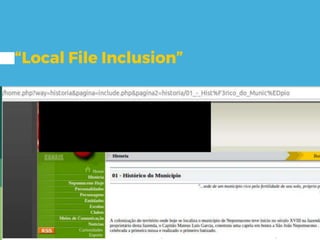 “Local File Inclusion”
 