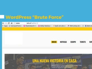 WordPress “Brute Force”
 